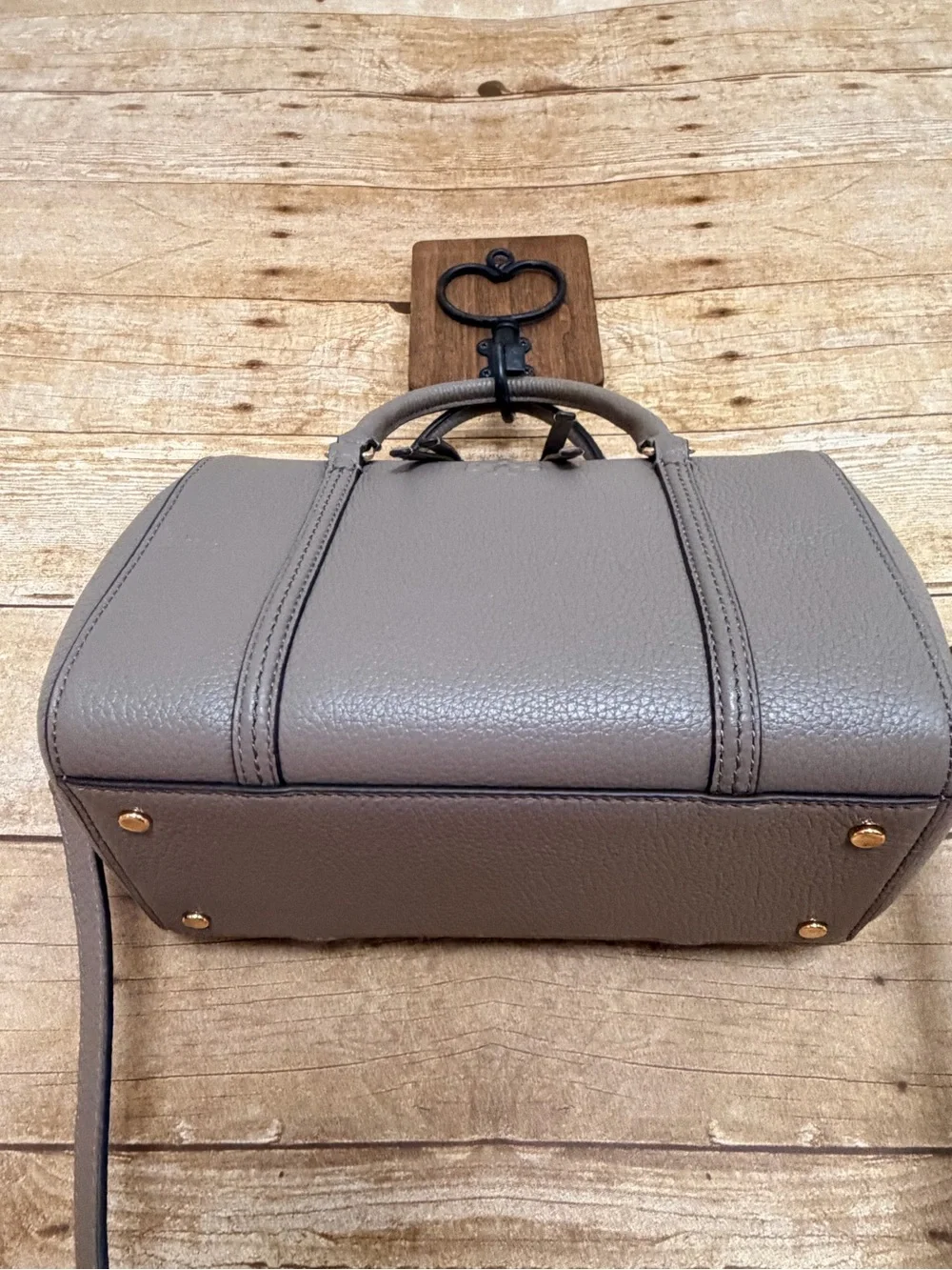 Tory Burch Wild Mushroom Thea Satchel w/ Crossbody Strap